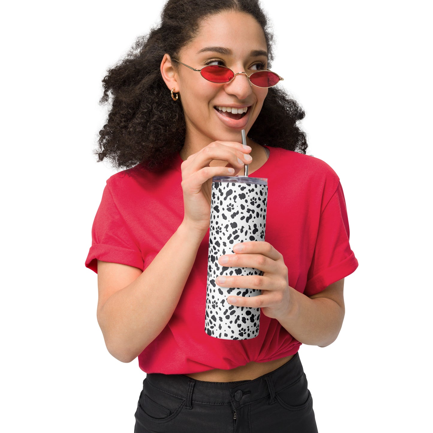 Dalmatian Print Stainless Tumbler