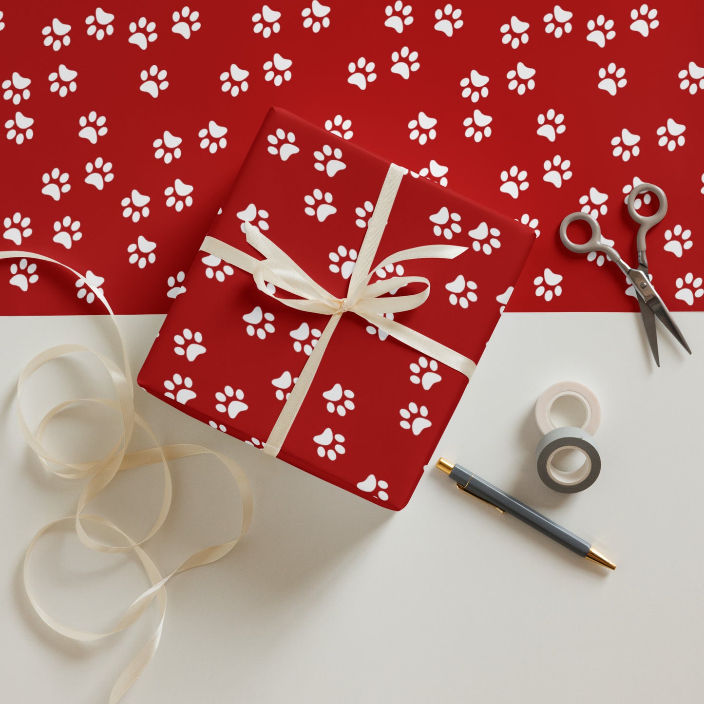 Santa Paws Gift Wrap Sheets